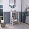 Tuhome St. Clair Linen Cabinet, Two Interior Shelves, Two Open Shelves, Single Door, Light Oak/White MDB7126 - alternate 7